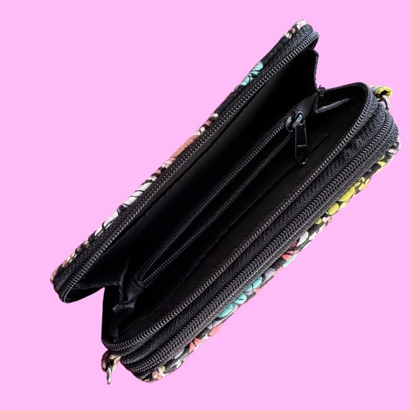 Two-Piece Vera Bradley Set Retired Sierra Villager Tote Bag Crossbody Wallet EUC - Picture 12 of 16